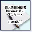 「個人情報保護法施行後の対応アンケート結果」(6月現在)